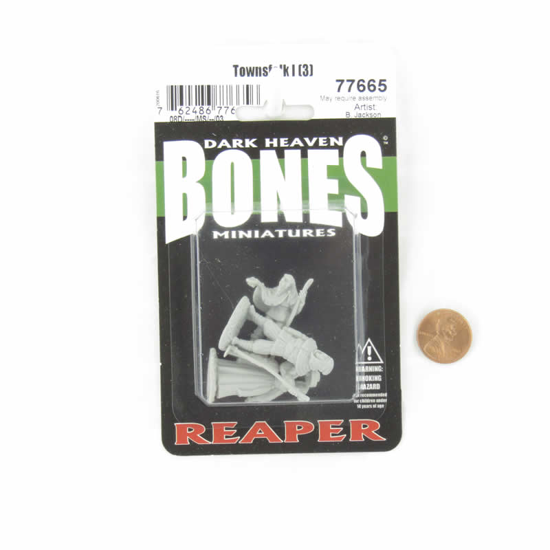 RPR77665 Townsfolk I Miniature 25mm Heroic Scale Figure Dark Heaven Bones 2nd Image