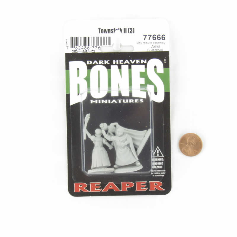 RPR77666 Townsfolk II Miniature 25mm Heroic Scale Figure Dark Heaven Bones 2nd Image