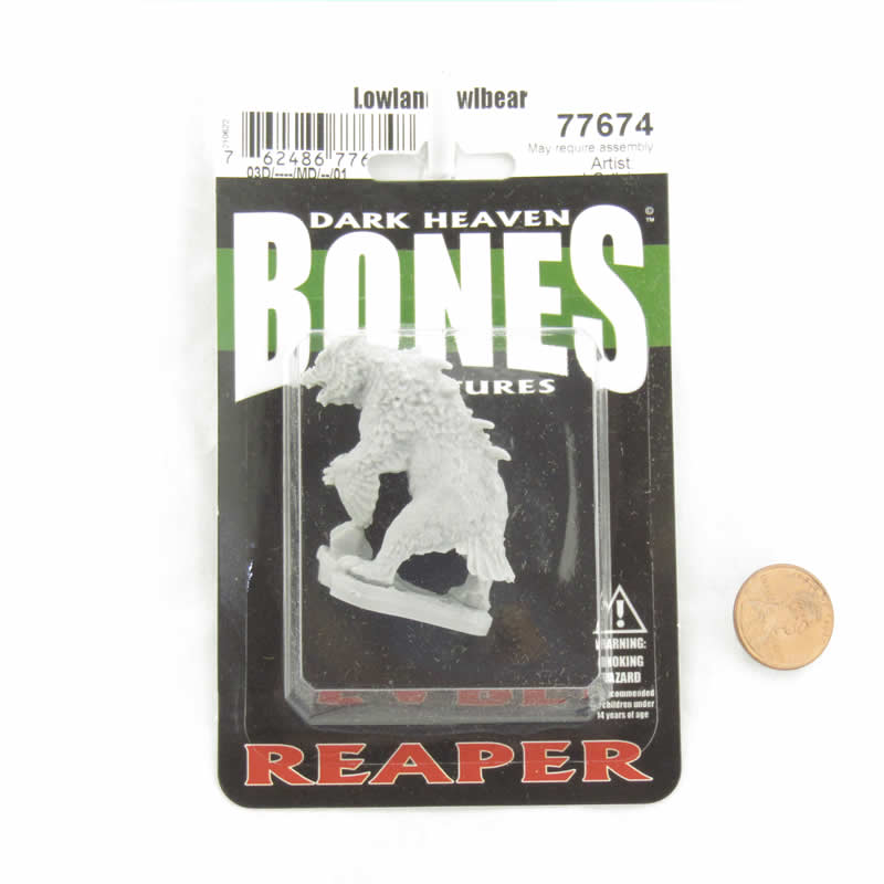 RPR77674 Lowland Owlbear Miniature 25mm Heroic Scale Figure Dark Heaven Bones 2nd Image