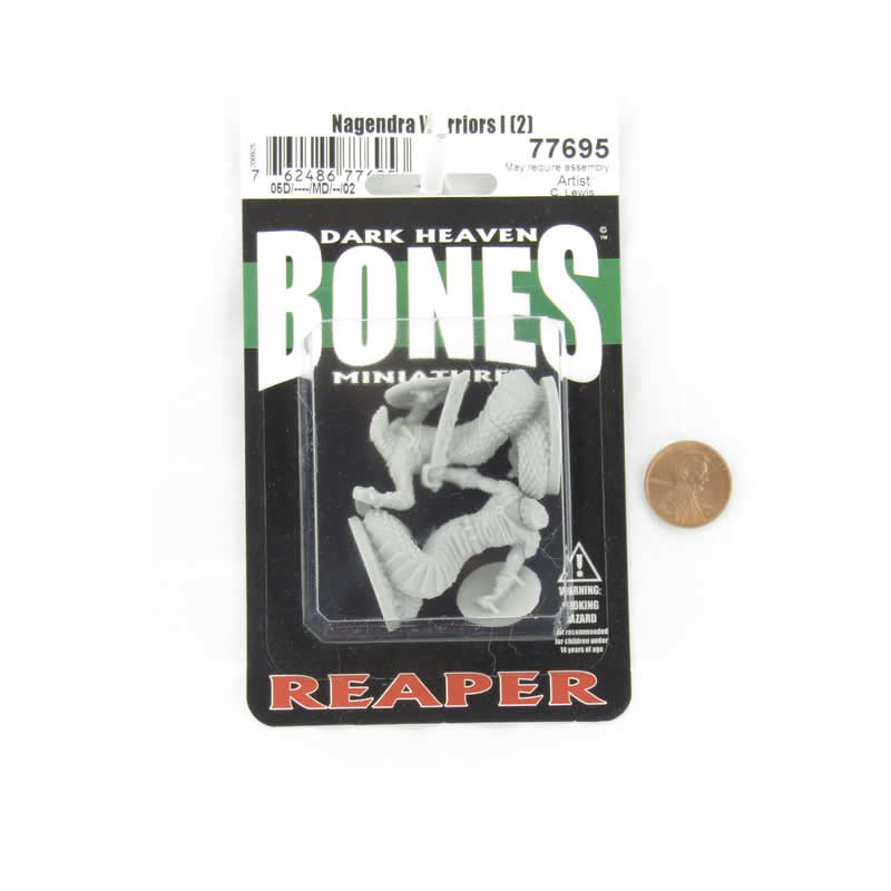 RPR77695 Nagendra Swordsmen Miniature 25mm Heroic Scale Figure Dark Heaven Bones 2nd Image
