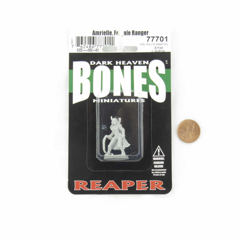 RPR77701 Amrielle Female Ranger Miniature 25mm Heroic Scale Figure Dark Heaven Bones 2nd Image