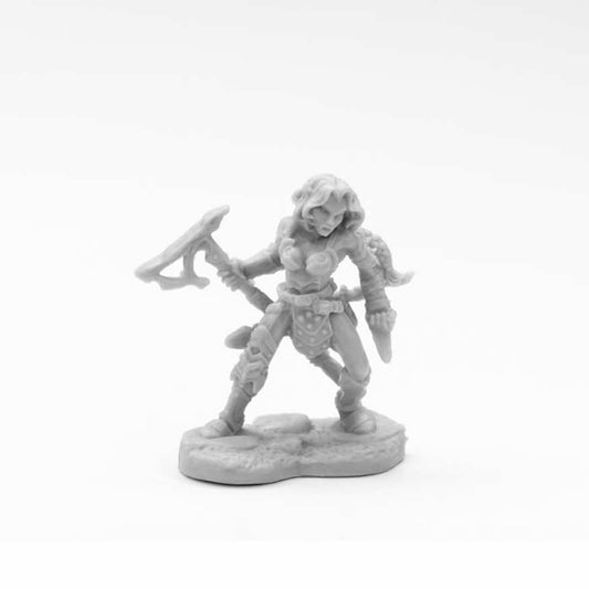 RPR77702 Arnise Female Elf Deathseeker Miniature 25mm Heroic Scale Figure Dark Heaven Bones Main Image