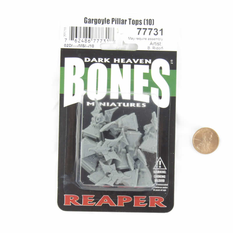 RPR77731 Gargoyle Pillar Tops Miniature 25mm Heroic Scale Figure Dark Heaven Bones 2nd Image