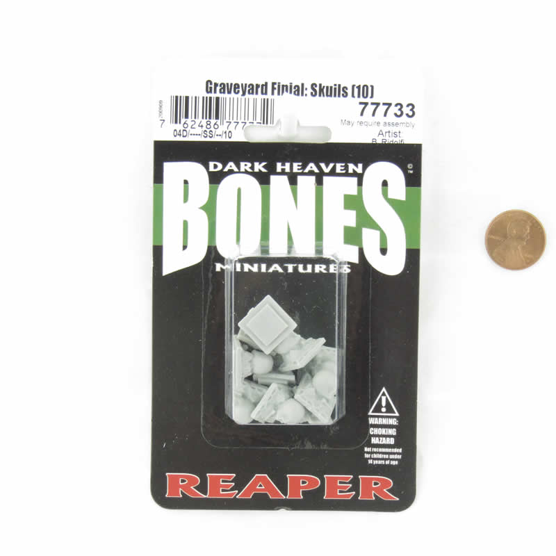 RPR77733 Graveyard Finial Skulls Miniature 25mm Heroic Scale Figure Dark Heaven Bones 2nd Image