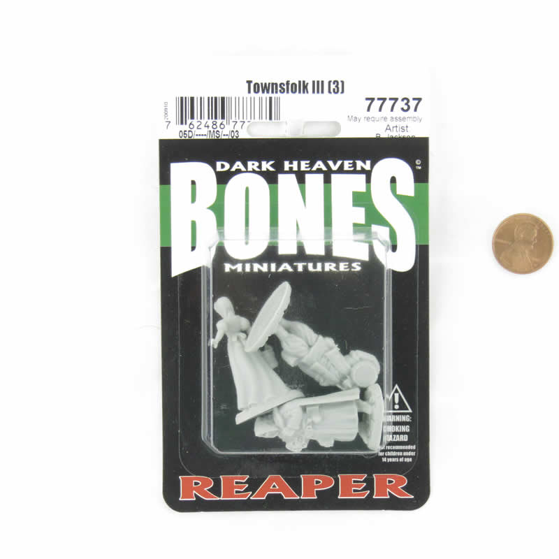 RPR77737 Townsfolk III Miniature 25mm Heroic Scale Figure Dark Heaven Bones 2nd Image