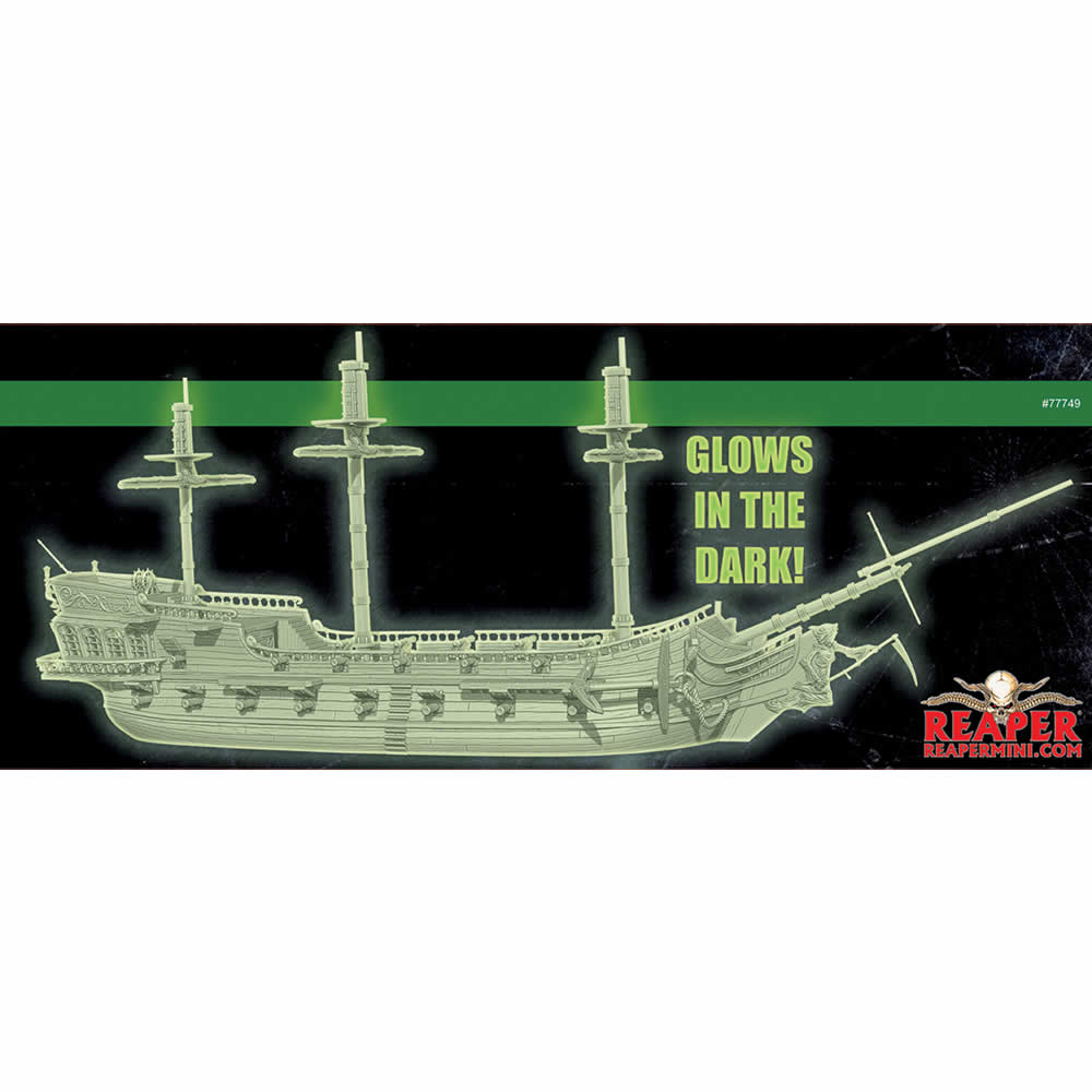 RPR77749 Storm Wraith Glow In The Dark Ghost Pirate Ship Miniature 25mm Heroic Scale Figure 3rd Image