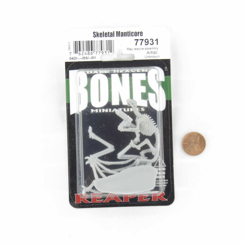 RPR77931 Skeletal Manticore Miniature 25mm Heroic Scale Figure Dark Heaven Bones 2nd Image