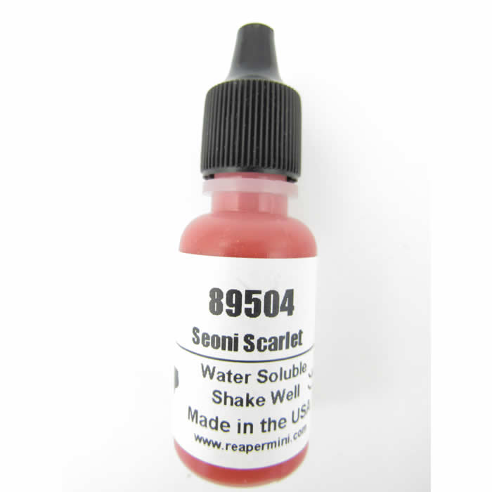 RPR89504 Seoni Scarlet Master Series Hobby Paint .5oz Dropper Bottle Main Image