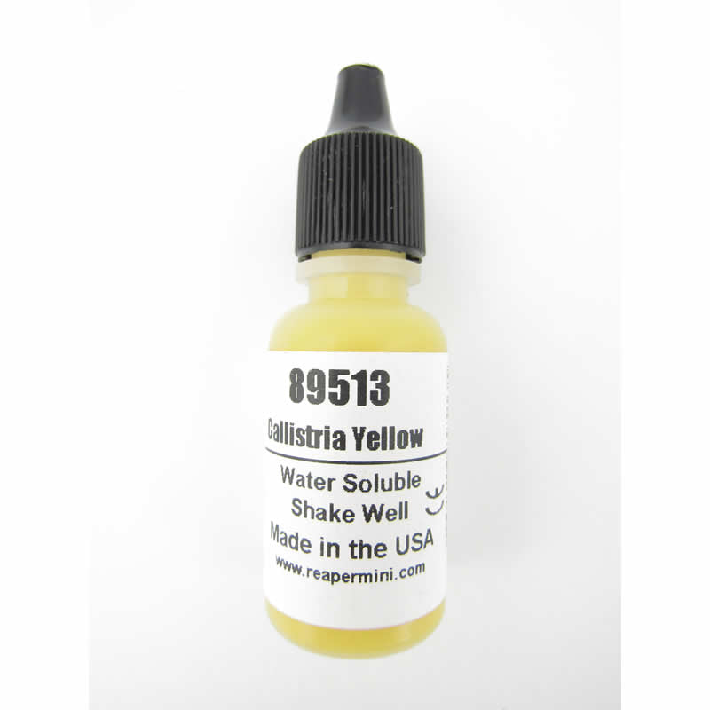 RPR89513 Calistria Yellow Master Series Hobby Paint .5oz Dropper Bottle Main Image