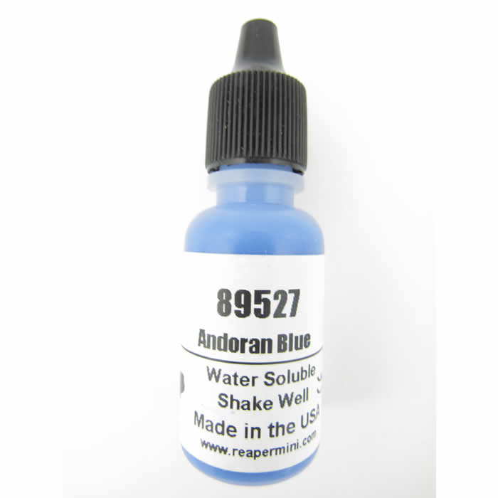 RPR89527 Andoran Blue Master Series Hobby Paint .5oz Dropper Bottle Main Image