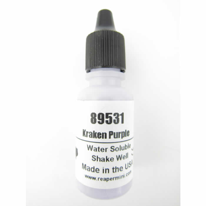 RPR89531 Kraken Purple Master Series Hobby Paint .5oz Dropper Bottle Main Image