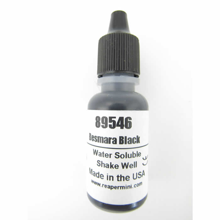 RPR89546 Besmara Black Master Series Hobby Paint .5oz Dropper Bottle Main Image