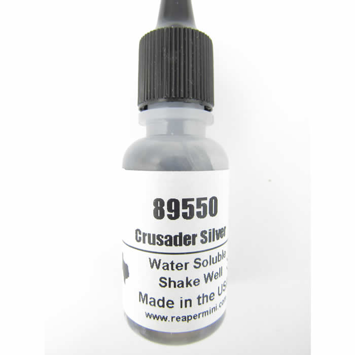 RPR89550 Crusader Silver Master Series Hobby Paint .5oz Dropper Bottle Main Image