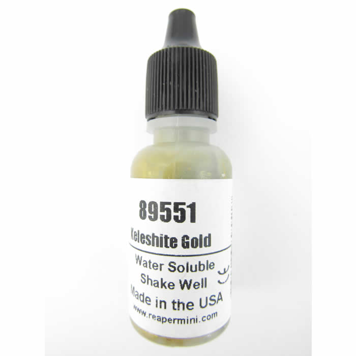 RPR89551 Keleshite Gold Master Series Hobby Paint .5oz Dropper Bottle Main Image