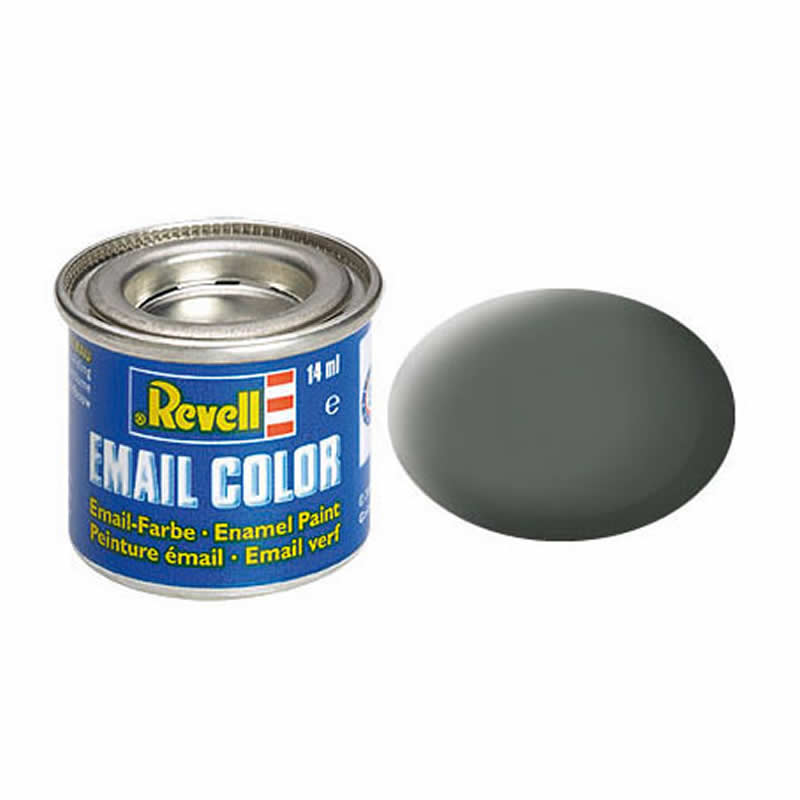 RVP32166 Olive Grey Matt Enamel Paint 14ml (.47oz) Tinlet Revell Main Image