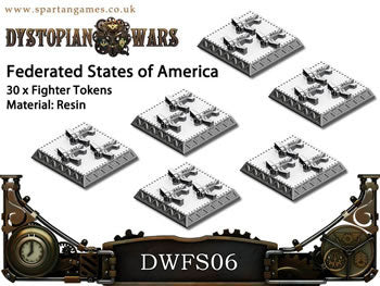 SPGDWFS07 FSA Fighter Tokens - Dystopian Wars by Spartan Games Main Image