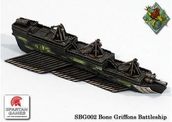 SPGSBG002 Battleship (1) Bone Griffons The Uncharted Seas