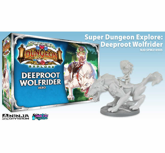 SPM210505 Deeproot Wolfrider Hero Super Dungeon Explore Expansion Soda Pop Miniatures Main Image
