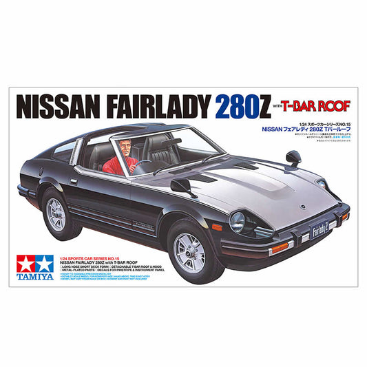 TAM24015 Nissan Fairlady 280Z with T Bar Roof 1/24 Scale Plastic Model Kit