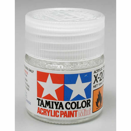 TAM81020 X20A Thinner Acrylic 23ml (3/4oz) Bottle Hobby Paint Tamiya Main Image