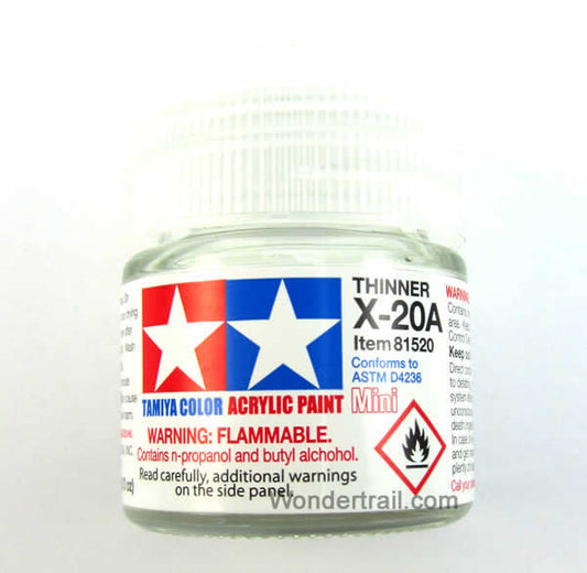 TAM81520PT Mini X-20A Acrylic Thinner 10ml (1/3oz) Bottle Hobby Paint Tamiya Main Image