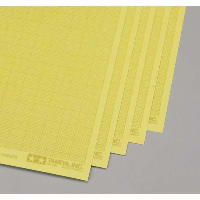 TAM87129 Masking Sticker Sheets With 1mm Grid Pack Of 5 Main Image