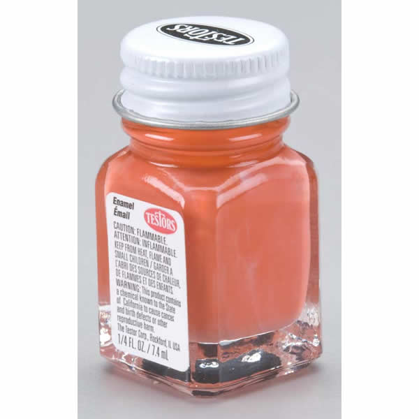 TES1127PT Orange Gloss Enamel Paint .25oz Bottle Testors Paints 2nd Image