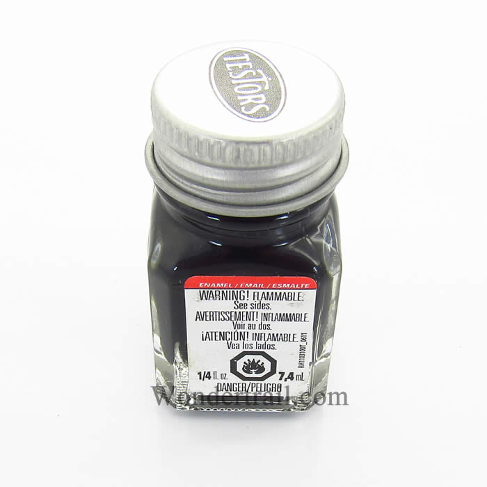 TES1154PT Black Metallic Enamel Paint .25oz Bottle Testors Paints Main Image