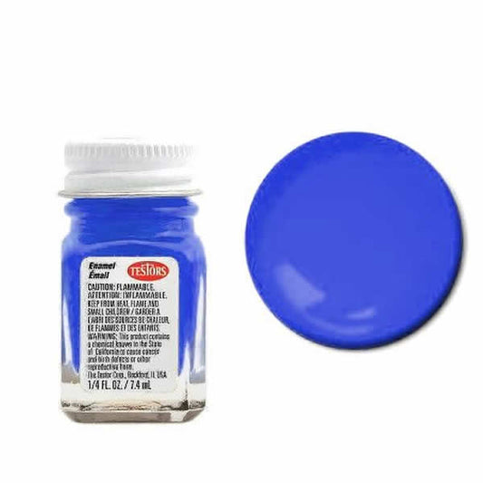 TES1176TT Blue Flourescent Enamel Paint .25oz Jar Testors Main Image