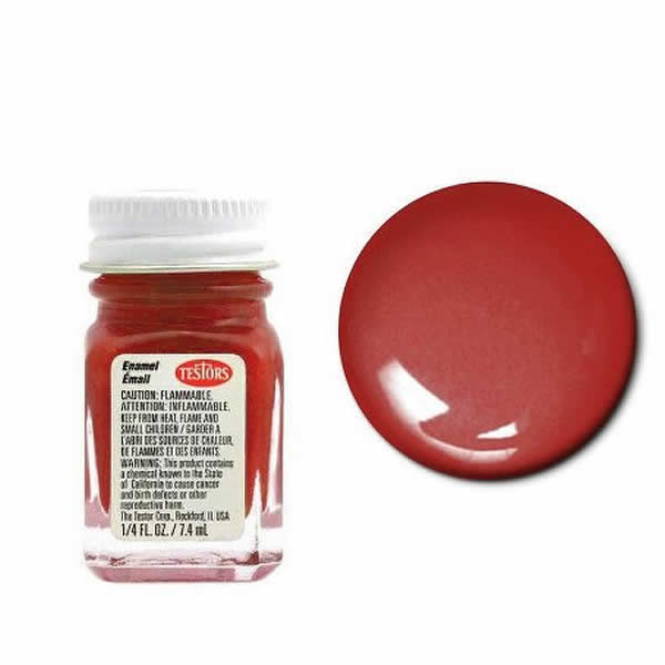 TES1196TT Grapefruit Red Flat Enamel Paint .25oz Jar Testors Main Image