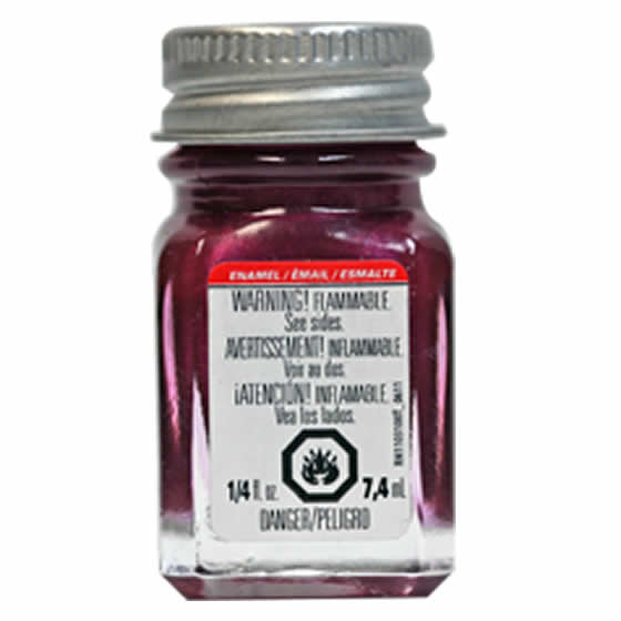 TES1531 Purple Metal Flake Enamel Paint .25oz Bottle Testors Paints Main Image