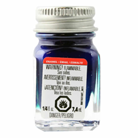 TES1539 Blue Metal Flake Enamel Paint .25oz Bottle Testors Paints Main Image