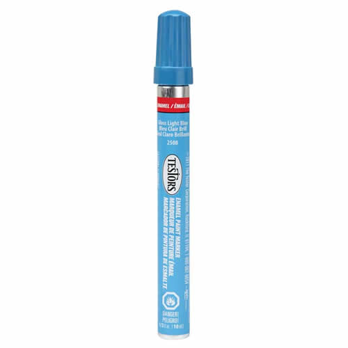 TES2508CPT Light Blue Gloss Enamel Paint Marker Testors Main Image