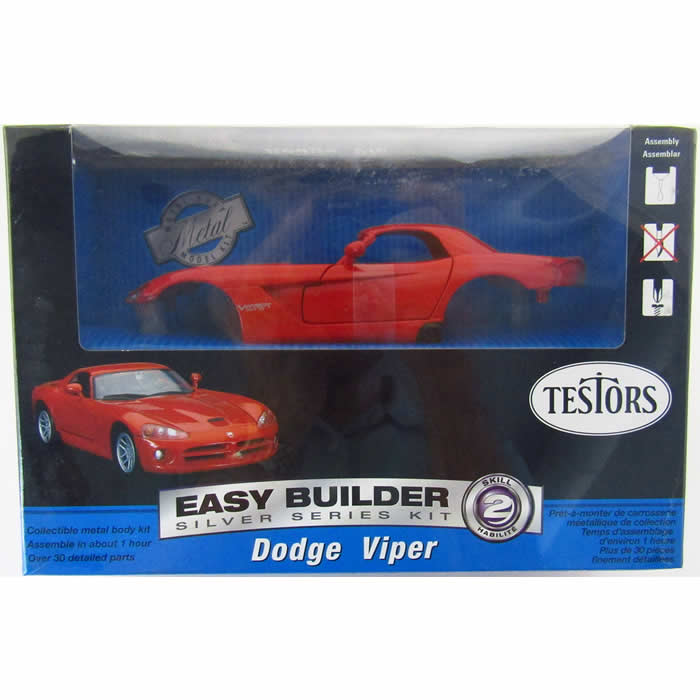 TES440160KIT Dodge Viper Metal Body Building Kit 1/24 Scale Testors Main Image