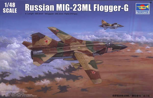 TRP02855 Russian MIG-23ML Flogger -G 1/48 Scale Plastic Model Kit Trumpeter Main Image