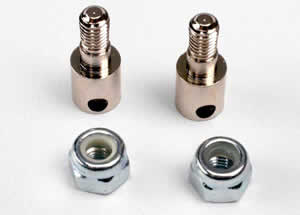 TX3180 Rod guides (2) -  3mm nylon locknuts (2) Main Image