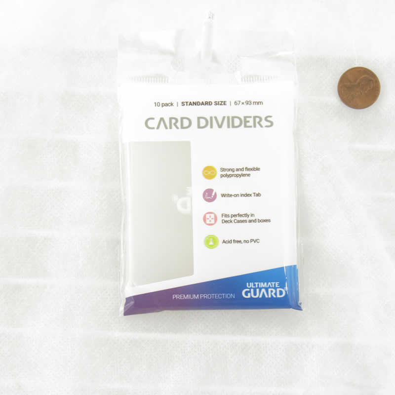 UGDCD010089 Transparent Card Dividers Standard Size Pack of 10 Dividers