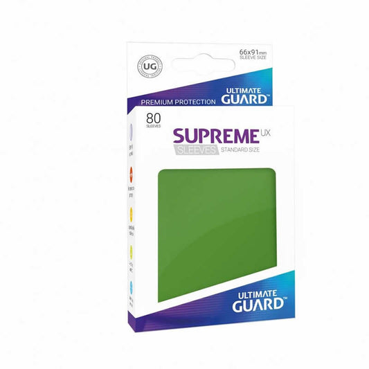 UGDDPR010554 Supreme UX Standard Matte Green Pack of 80 Sleeves Main Image