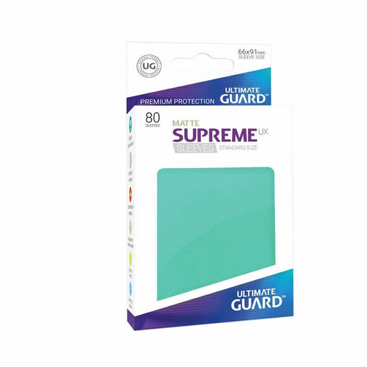 UGDDPR010556 Supreme UX Standard Matte Turquoise Pack of 80 Sleeves Main Image
