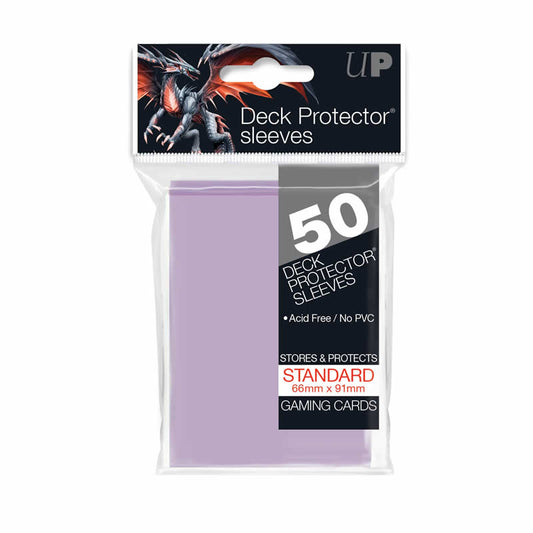 UPR15258 Lilac Standard Deck Card Protector Sleeves 66mm x 91mm 50ct Main Image