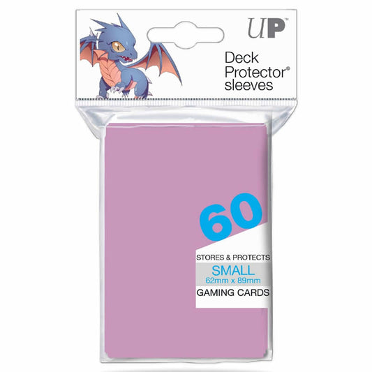 UPR15260 Bright Pink Small Deck Card Protector Sleeves 62mm x 89mm 60ct Ultra Pro Main Image