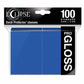 UPR15602 Pacific Blue Gloss Standard Sleeves 66mm x 91mm 100-sleeves Single Pack Eclipse Main Image