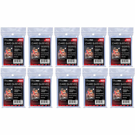 UPR81126B Clear Card Soft Sleeves Penny Sleeves 10 Pack Bundle Ultra Pro Main Image