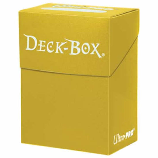 UPR82476 Solid Yellow Deck Box Holds 80 Cards Ultra Pro Main Image