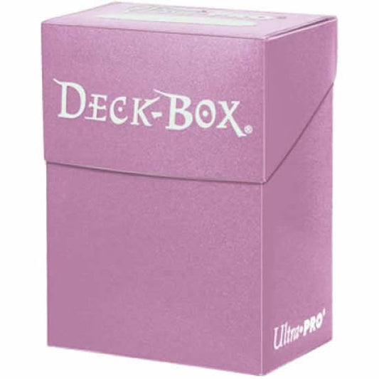 UPR82481 Solid Pink Deck Box Holds 80 Cards Ultra Pro Main Image