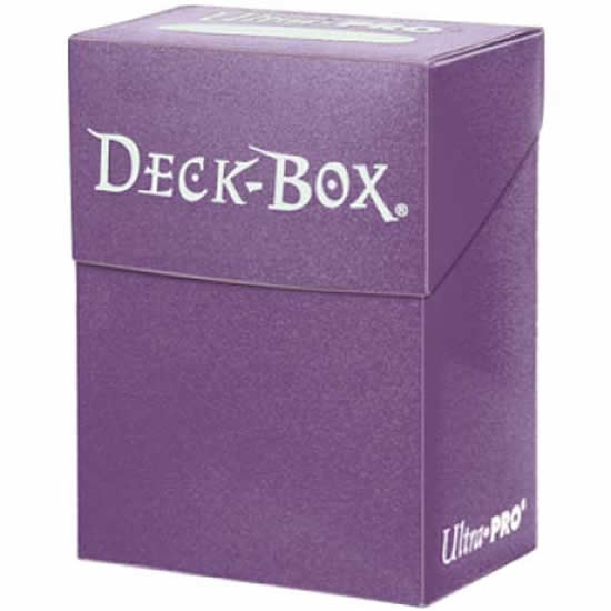 UPR82482 Solid Purple Deck Box Holds 80 Cards Ultra Pro Main Image