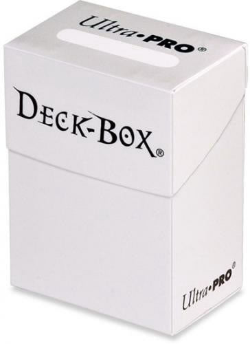 UPR82591 Solid White Deck Box Holds 80 Standard Cards Ultra Pro Main Image