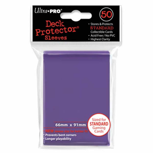 UPR82676 Purple Standard Card Sleeves 50 Count Ultra Pro Main Image