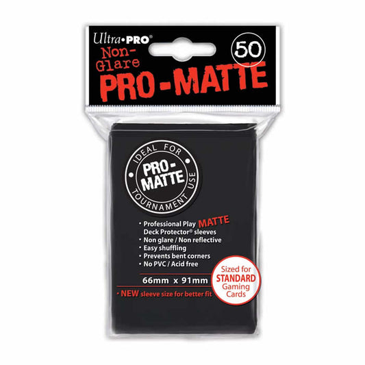 UPR82728 Pro-Matte Black Standard Deck Protectors Ultra Pro Main Image