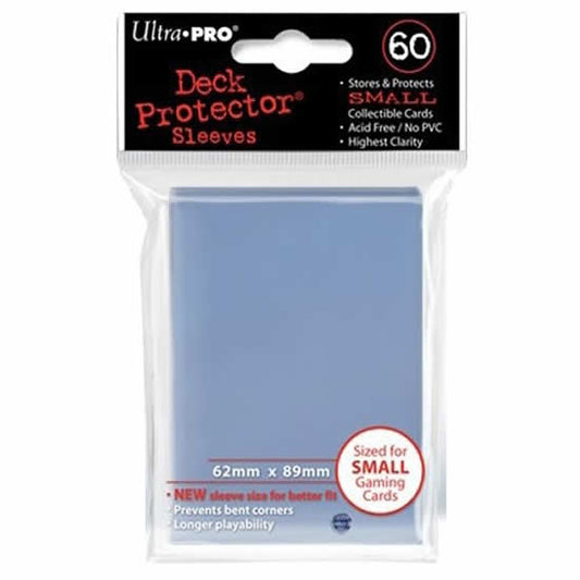 UPR82962 Clear Small Card Sleeves 60 Count Ultra Pro Main Image